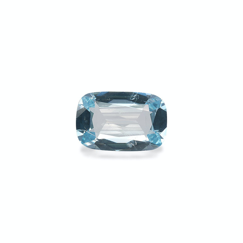 CUSHION-cut Aquamarine Baby Blue 3.10 carats