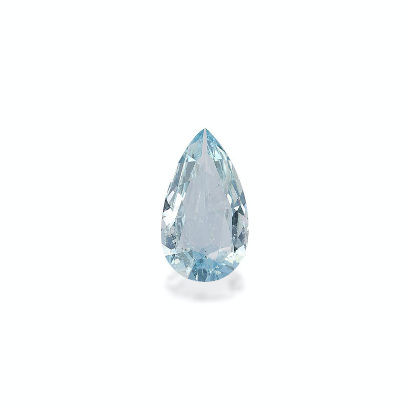 Pear-cut Aquamarine Baby Blue 1.93 carats