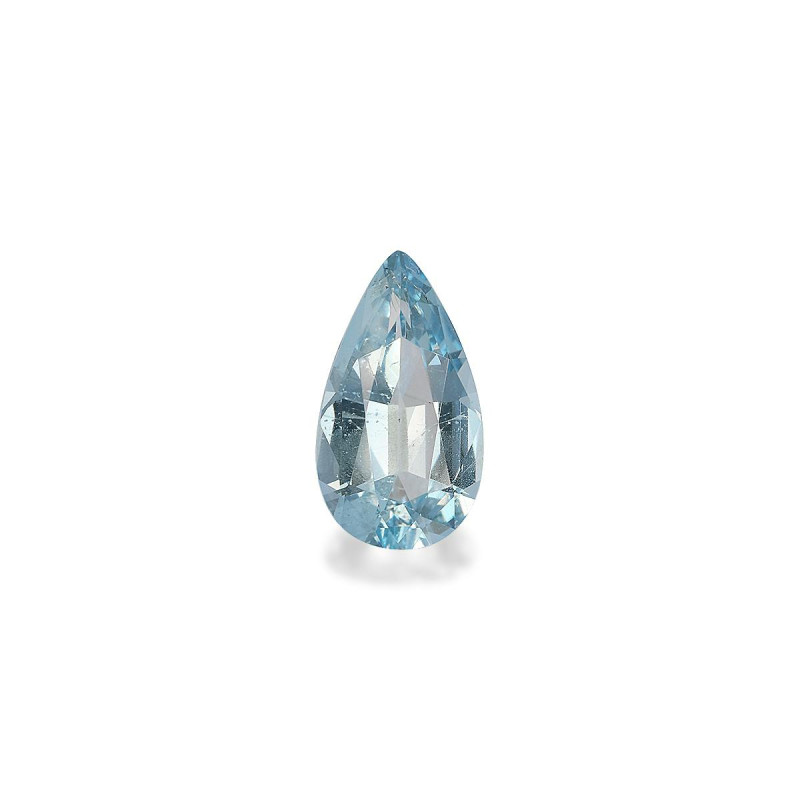 Pear-cut Aquamarine Baby Blue 2.54 carats