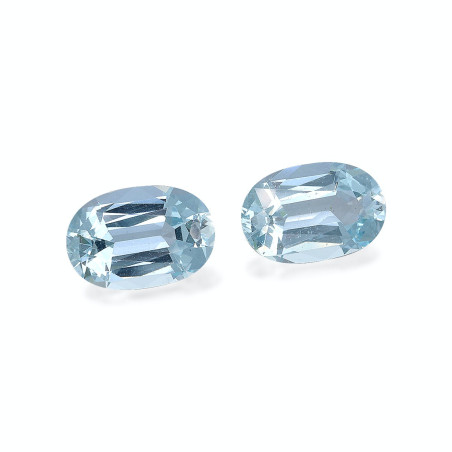 Aguamarina taille OVALE Baby Blue 9.48 carats