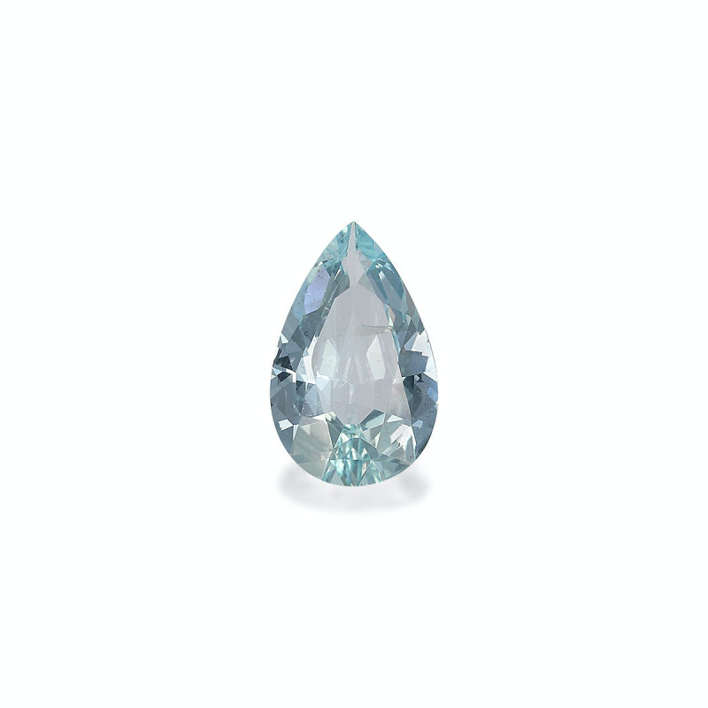 Pear-cut Aquamarine Baby Blue 3.57 carats