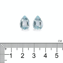Peervormige Baby Blauwe Aquamarijn van 6.63 karaat