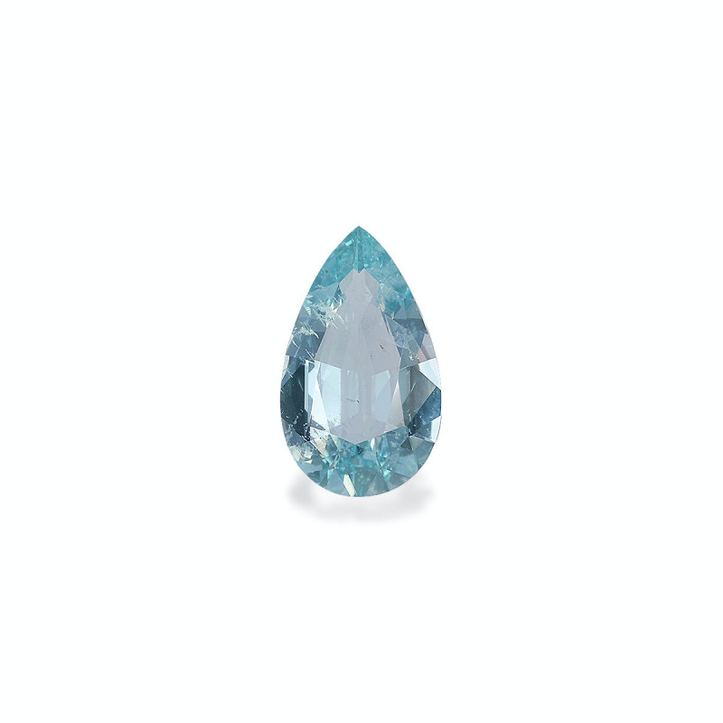 Aguamarina taille Poire Arctic Blue 3.29 carats