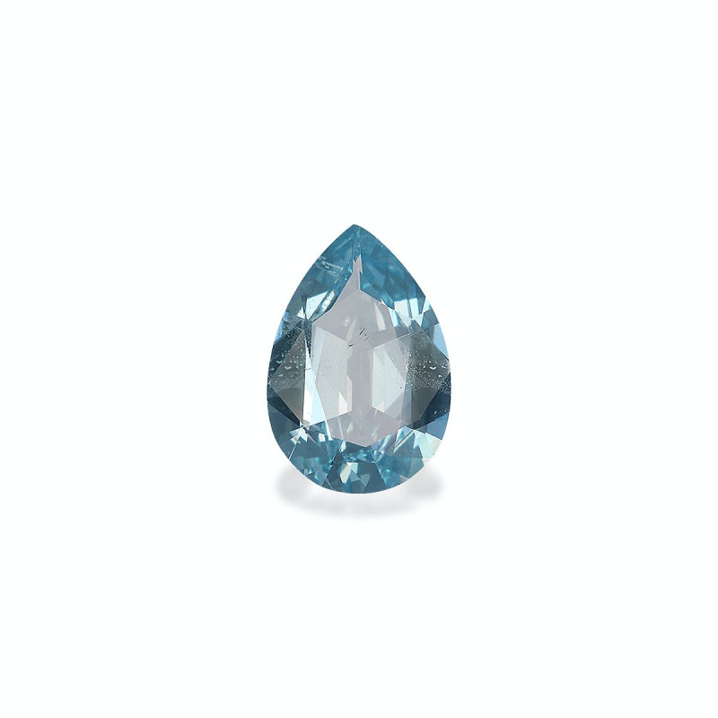 Pear-cut Aquamarine Baby Blue 2.50 carats