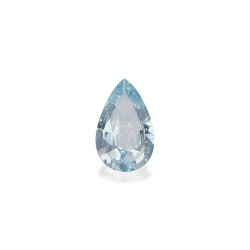 天蓝色梨形切割海蓝宝石3.94克拉