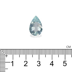 Hemelblauwe peervormige Aquamarijn van 4,47 karaat