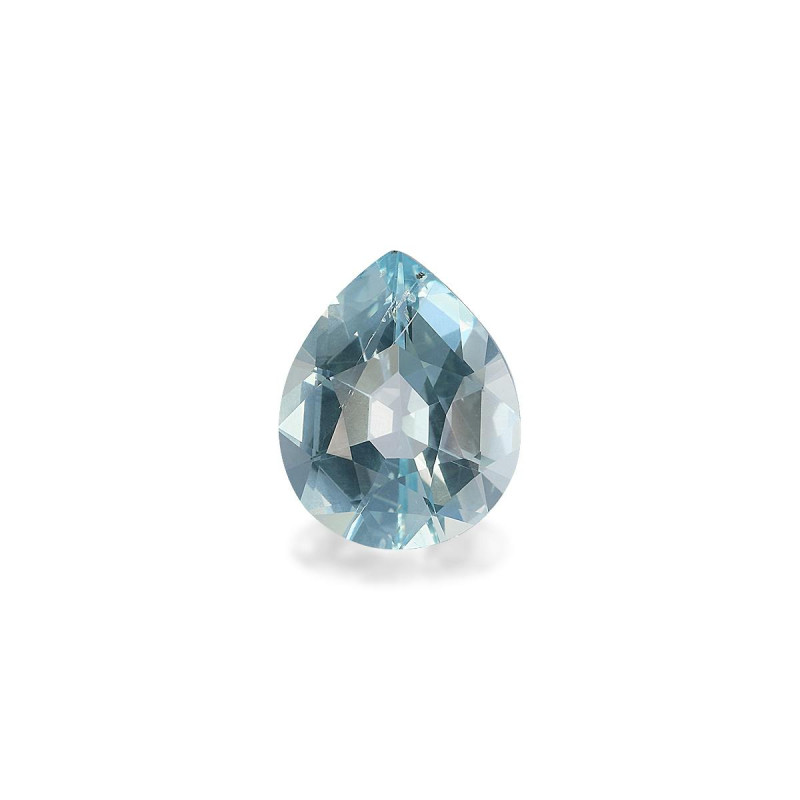 Pear-cut Aquamarine Baby Blue 2.31 carats