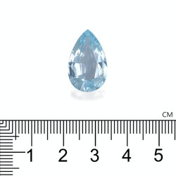 Peervormige Baby Blauwe Aquamarijn van 9,15 karaat