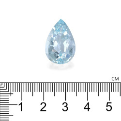 Hemelblauwe peervormige Aquamarijn van 9,72 karaat