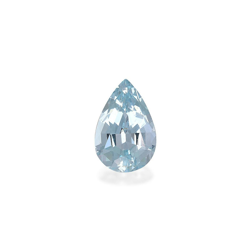 Pear-cut Aquamarine Sky Blue 2.67 carats
