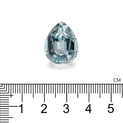 Hemelblauwe peervormige Aquamarijn van 16,30 karaat