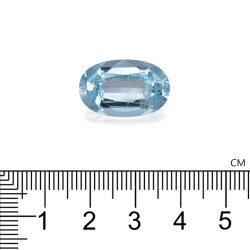 Ovaal geslepen Baby Blauwe Aquamarijn van 12,22 karaat