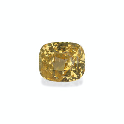 CUSHION-cut Yellow Sapphire...