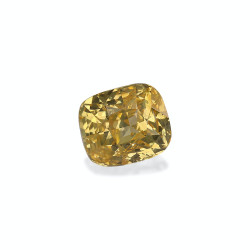 Geel Saffier kussen gesneden 3.04 karaat