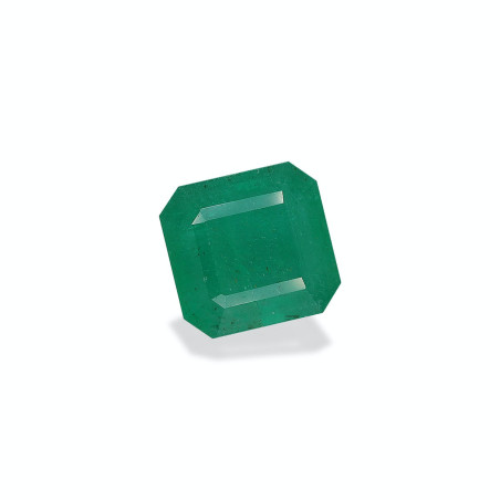 SQUARE-cut Zambian Emerald Green 7.66 carats