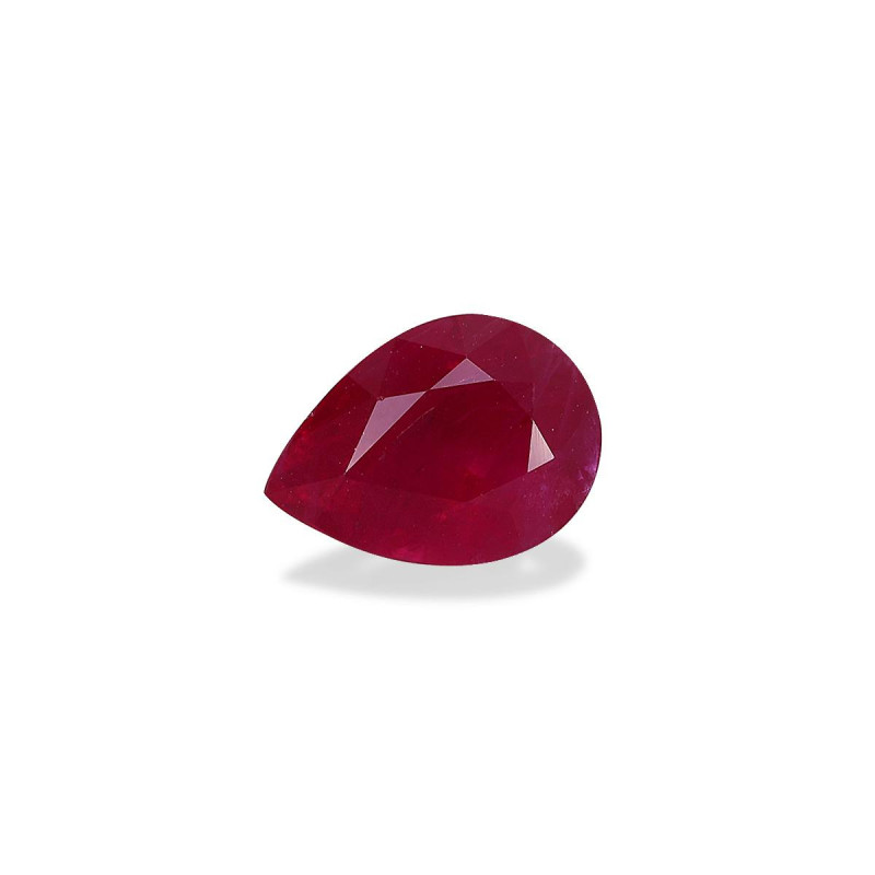 Rubis Naturel De Birmanie 2,87 Carats - Couleur Rouge/Violet - Pur à La Loupe, Ovale