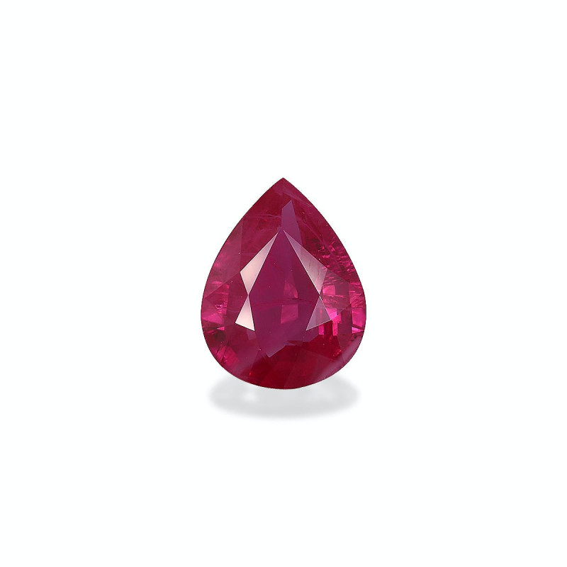 Pear-cut Burma Ruby Pink 3.30 carats