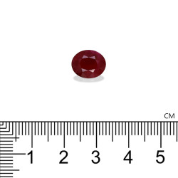 Rubis de Birmanie taille OVALE Rouge 3.56 carats