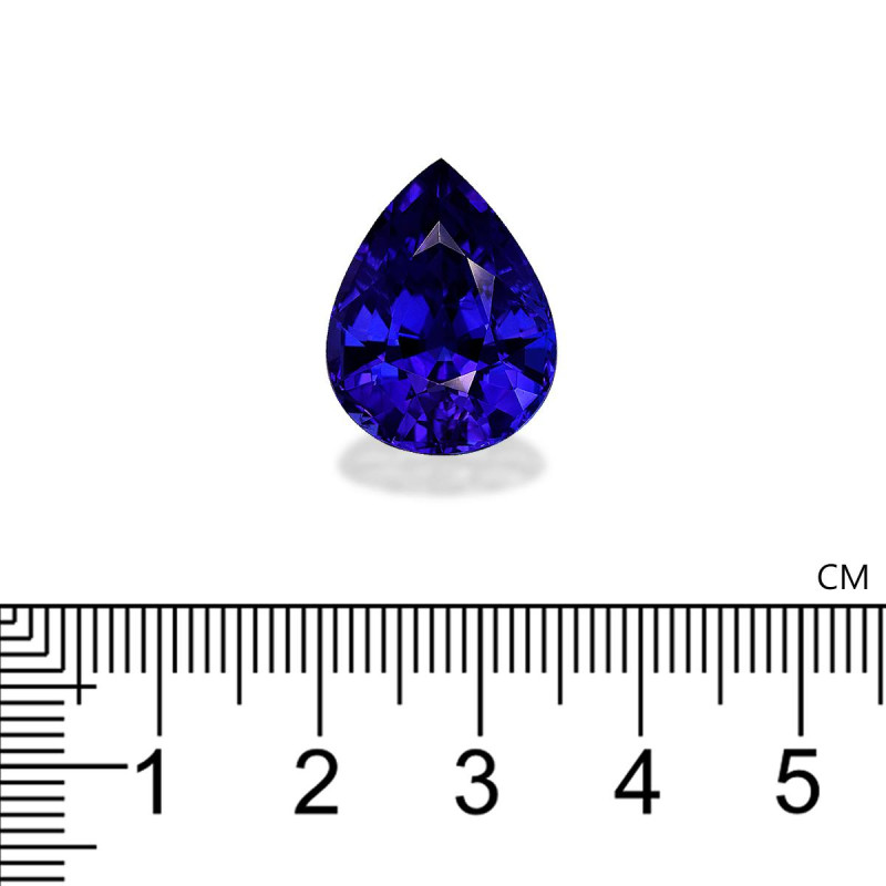 Pear cut Tanzanite Blue 17.44 carats