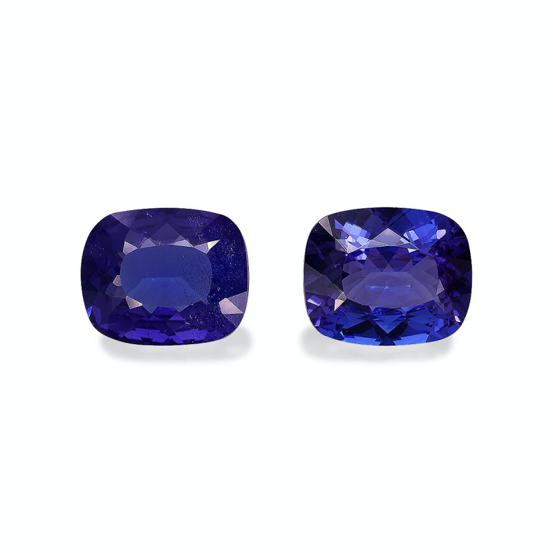 CUSHION-cut Tanzanite Violet Blue 7.97 carats