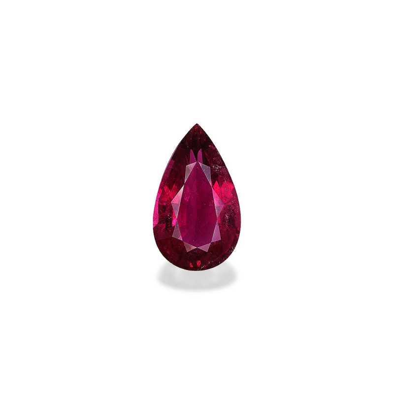 Rubellite taille Poire Rouge 10.98 carats