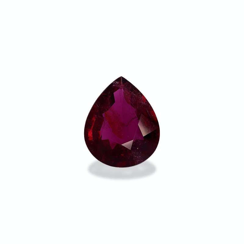 Rubellite taille Poire Rouge 14.66 carats