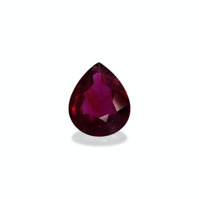 红碧榴石 taille 梨子 红色 14.66 carats