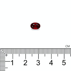 Ovale geslepen rode spinel 1,52 karaat