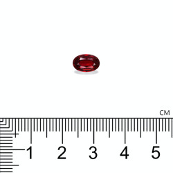 Ovale geslepen Scarlet Rode Spinel 1.30 karaat