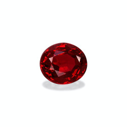 Ovale geslepen Scarlet Rode Spinel 1.25 karaat