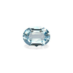 Ovaal geslepen Baby Blauwe Aquamarijn van 6,43 karaat