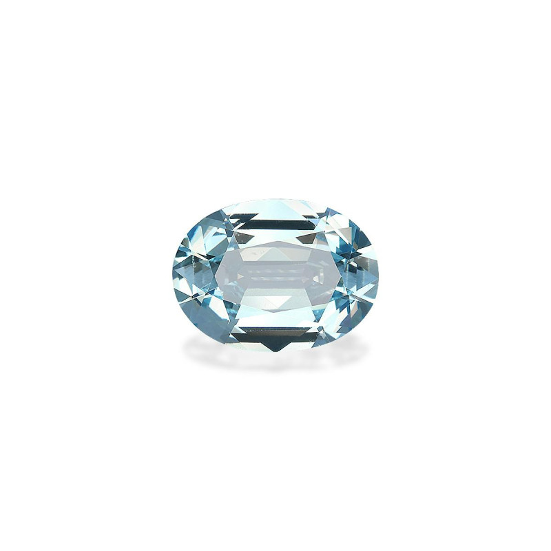Aigue-Marine taille OVALE Baby Blue 6.43 carats