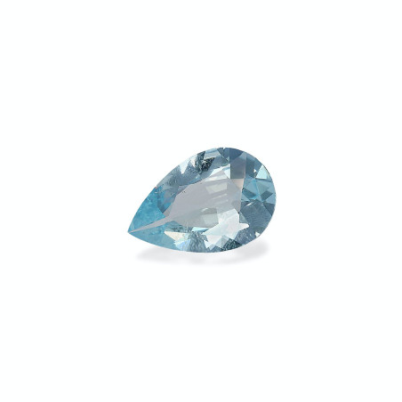 Aguamarina taille Poire Bleu Ciel 5.12 carats
