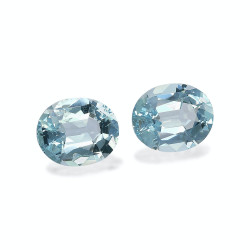 Ovaal geslepen Baby Blauwe Aquamarijn van 8.03 karaat