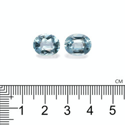 Ovaal geslepen Baby Blauwe Aquamarijn van 8.03 karaat