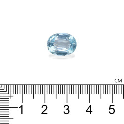 Ovaal geslepen Baby Blauwe Aquamarijn van 4,46 karaat