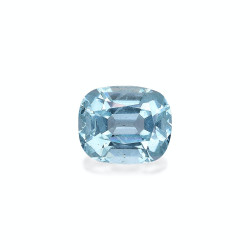 CUSHION-cut Aquamarine Sky...