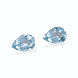 Peervormige Baby Blauwe Aquamarijn van 7,76 karaat