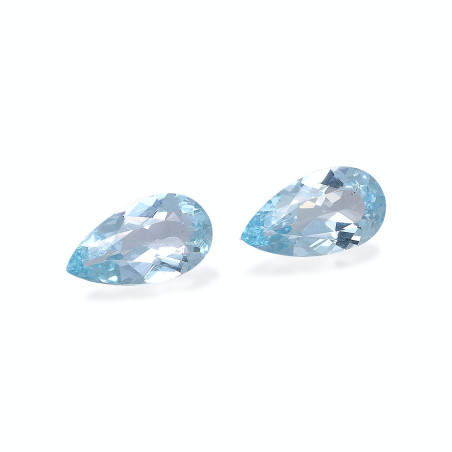 Aguamarina taille Poire Baby Blue 4.18 carats