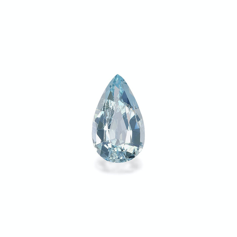 Pear-cut Aquamarine Baby Blue 2.04 carats