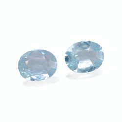 Ovaal geslepen Baby Blauwe Aquamarijn van 4,15 karaat