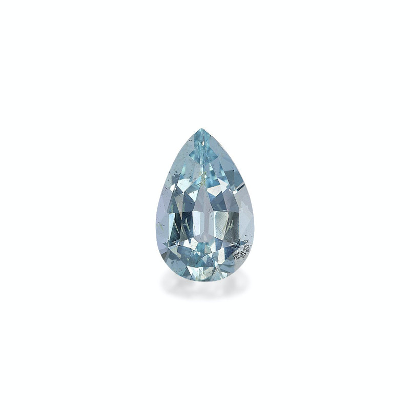 Pear-cut Aquamarine Baby Blue 1.80 carats