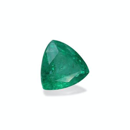 Trilliant-cut Zambian Emerald Green 2.90 carats