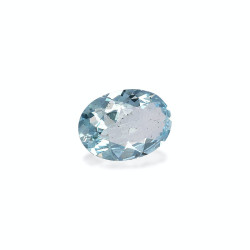 Ovaal geslepen Baby Blauwe Aquamarijn van 4.91 karaat