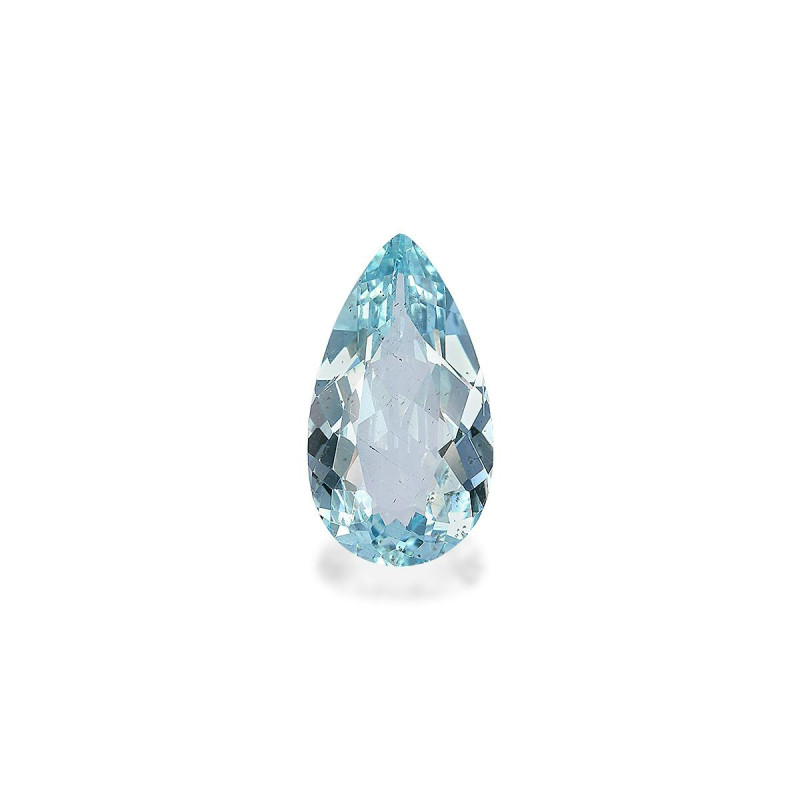 Pear-cut Aquamarine Baby Blue 5.41 carats