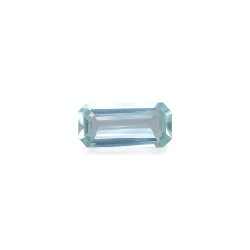 矩形切割的海沫绿色海蓝宝石，3.60克拉