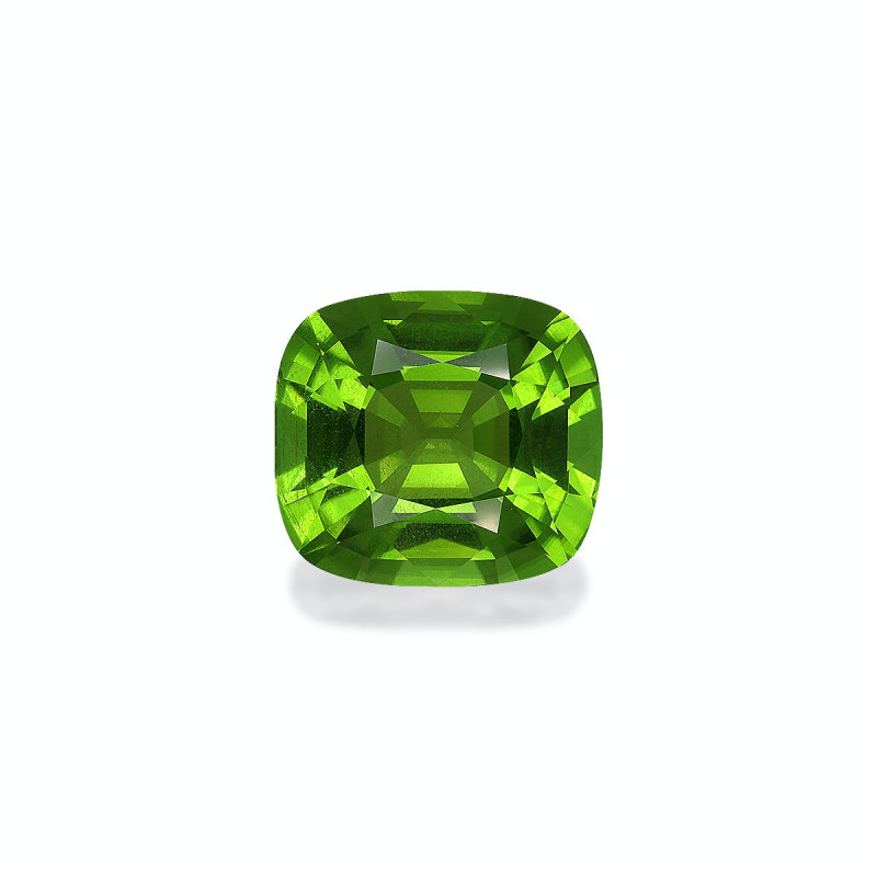 CUSHION-cut Peridot Lime Green 16.96 carats