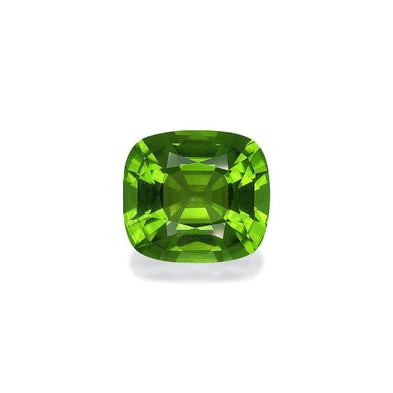 CUSHION-cut Peridot Lime Green 16.96 carats