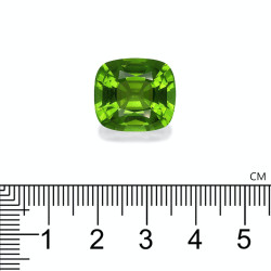 Kussen geslepen Peridot Lime Green 16.96 karaat