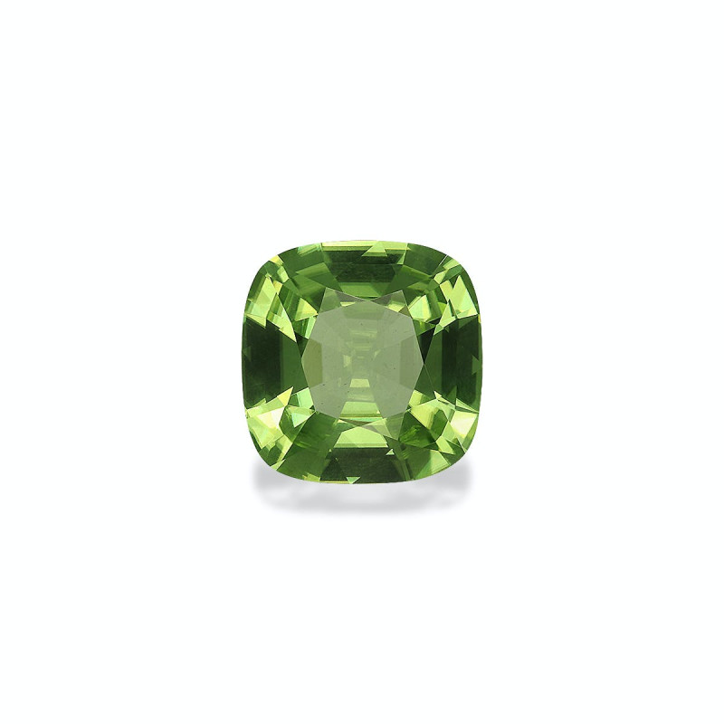 CUSHION-cut Peridot Lime Green 8.88 carats